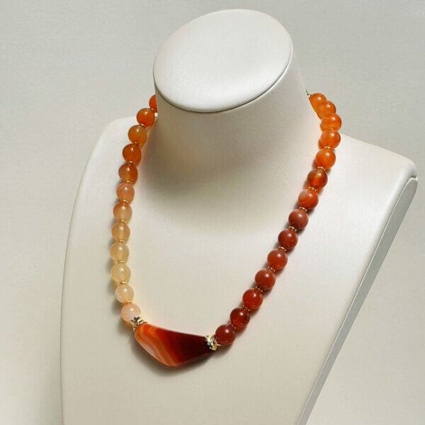 Carnelian Agate - 16" Necklace - Image 3