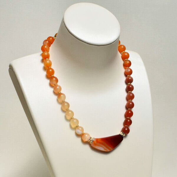 Carnelian Agate - 16" Necklace - Image 2