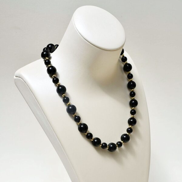 Black Agate Necklace 18" Length - Image 2