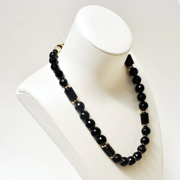Black Agate Necklace 18" Length - Image 2