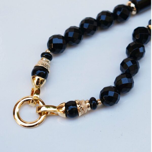 Black Agate Necklace 18" Length - Image 6