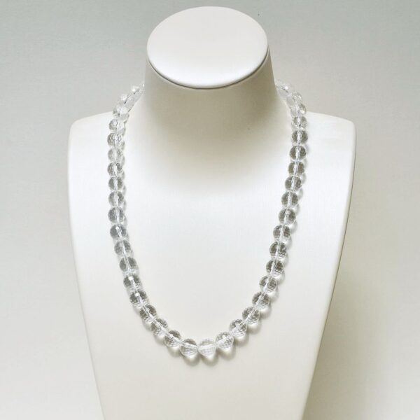Clear Quartz + Rose Quartz Necklace Set, 16"/19" Lengths - Image 2