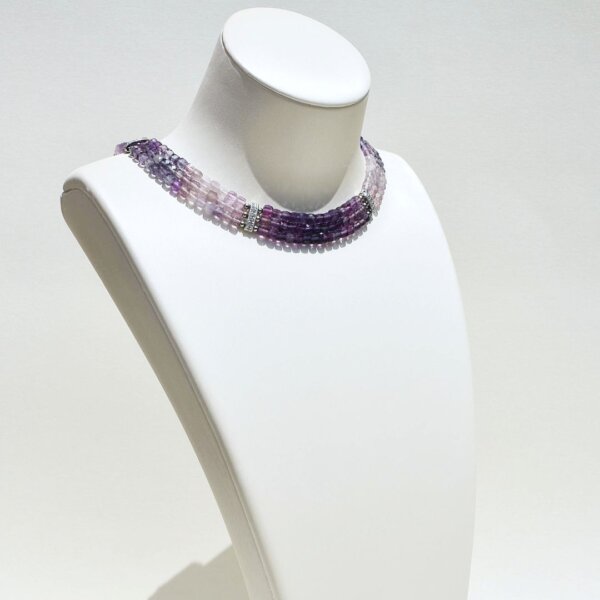 Fluorite Choker/Necklace 14" to 16"Adjustable - Image 2