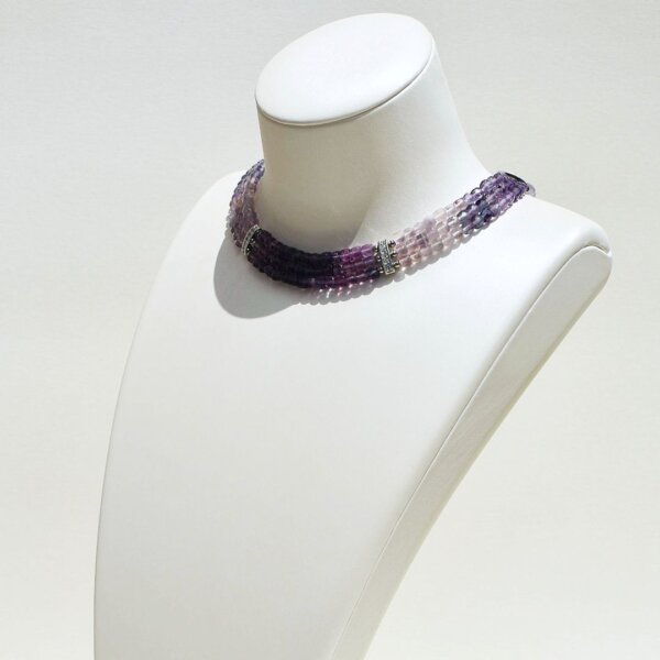 Fluorite Choker/Necklace 14" to 16"Adjustable - Image 3