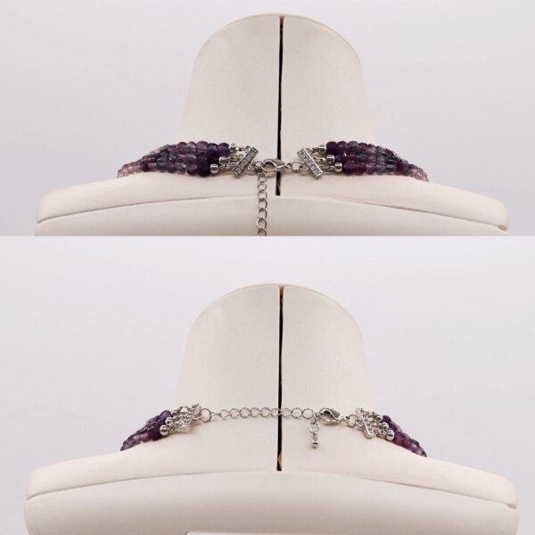 Fluorite Choker/Necklace 14" to 16"Adjustable - Image 4