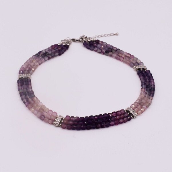 Fluorite Choker/Necklace 14" to 16"Adjustable - Image 5