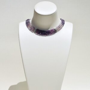 Fluorite Choker/Necklace 14" to 16"Adjustable