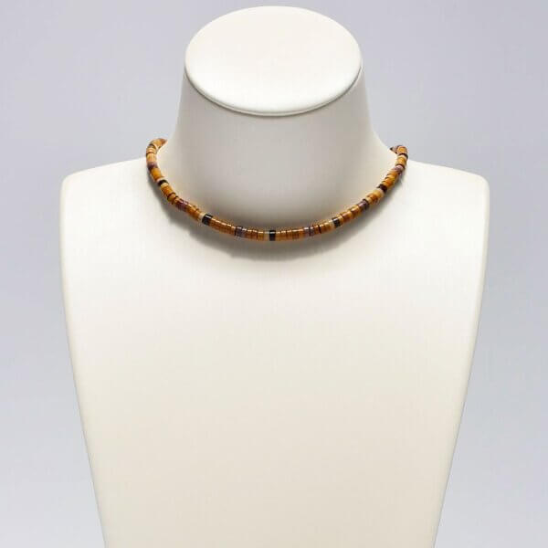 Dendritic Agate + Brecciated Agate + Mookaite Jasper Choker  14"-18" Adjustable