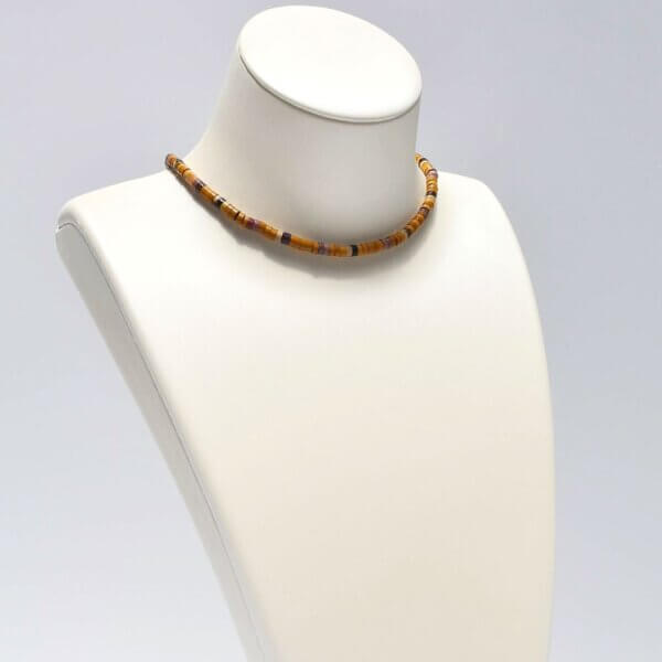 Dendritic Agate + Brecciated Agate + Mookaite Jasper Choker  14"-18" Adjustable - Image 2