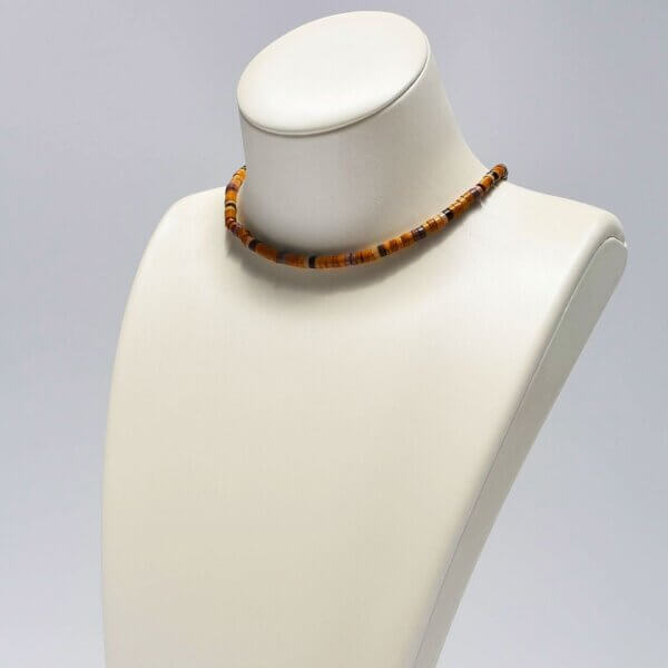 Dendritic Agate + Brecciated Agate + Mookaite Jasper Choker  14"-18" Adjustable - Image 3