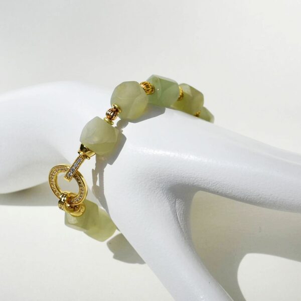 Green Jade - 6 3/4" Bracelet - Image 3