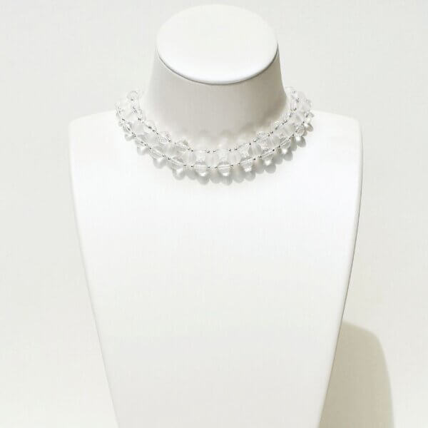 Quartz Choker Necklace - 14" to 17" Adjustable