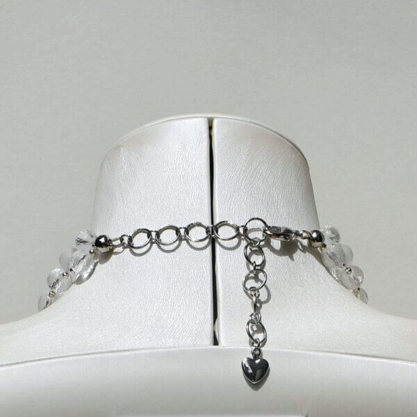 Quartz Choker Necklace - 14" to 17" Adjustable - Image 4